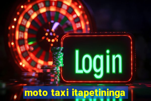 moto taxi itapetininga