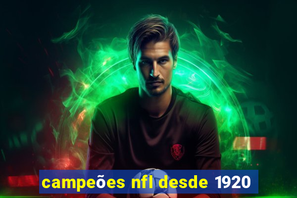 campeões nfl desde 1920